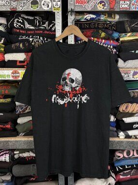 Rare Mighty Morphin Power Rangers Washed Black Tee